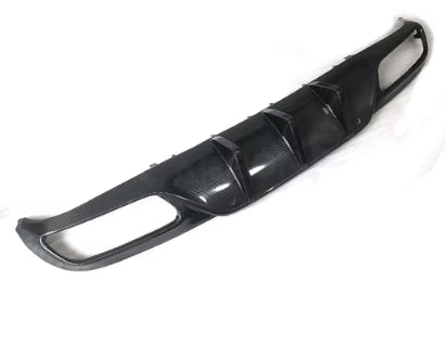 W205 Coupe (Pre Facelift) Carbon Fiber Rear Diffuser